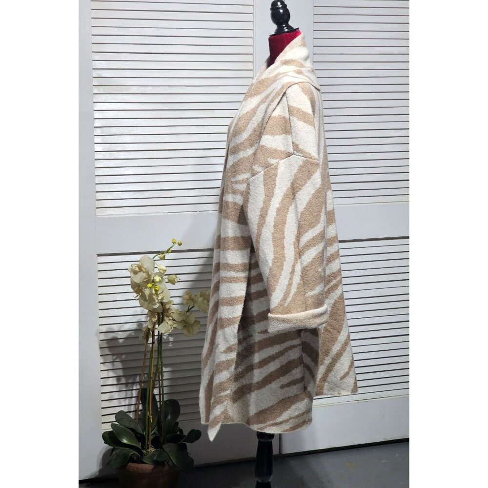 Anthropologie Women's Beige The Mariel Longline Cardigan Sweater Size O/S 2983 - Picture 5 of 12